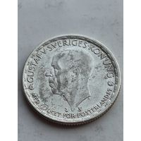 1 крона 1948 года Швеция. Серебро 400. Монета не чищена. 45185