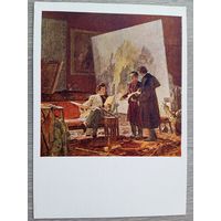 Мелихов. Молодой Тарас Шевченко в мастерской художника Брюллова