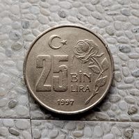 25000 лир 1997 года. Турция. Турецкая республика.