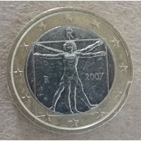 Италия 1 евро 2007 год, KM# 216
