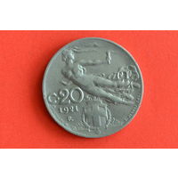 Италия 20 чентезимо 1921 с 1 руб