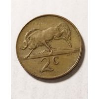 2 цента 1988 года ЮАР, отличная!