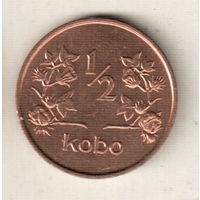 Нигерия 1/2 кобо 1973