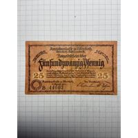 Нотгельд 25 пфеннигов Германия -3012