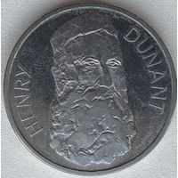 Швейцария 5 франков 1978 г. 150 лет со дня рождения Анри Дюнана