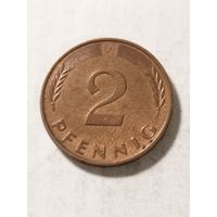 Германия 2 пфенинга 1991 J