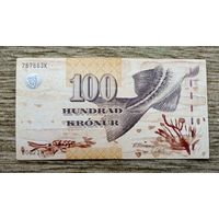 Werty71 Фарерские острова 100 крон 2002  банкнота Фареры Рыба