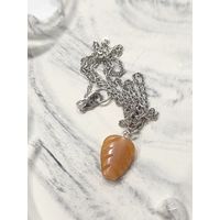 Лот С 1 РУБЛЯ! много лотов без МЦ! Кулон из натурального камня с цепочкой Бублик - Пейзажная Яшма