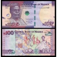 Нигерия 100 наира образца 2024 года UNC p41