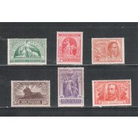 Новая Зеландия-1920,(Мих.155-160)  * ,  Виктория, Король, Фауна, Лев(полная серия)