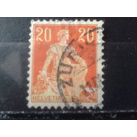 Швейцария 1908 Швейцария сидит 20с