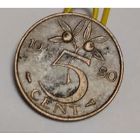 Нидерланды 5 центов, 1950