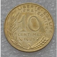 Франция, 10 сантимов 1985 г.