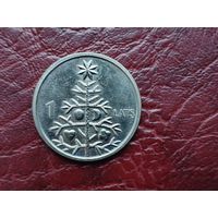 1 лат Латвия 2009 г. Ель.