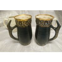 Бокалы большие в кобальтовом цвете с ручной росписью золотом.СССР 60- 70г.Цена за два.