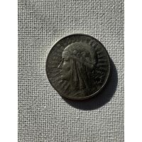 Польша. 5 злотых 1932. Голова Полонии / Ядвига. Без знака. Серебро 0.750.
