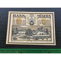 Германия-нотгельд   1 mark   пфенингов  Munden 19..