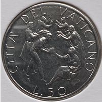Ватикан 50 лир 1989 г. В холдере