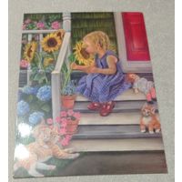 Посткроссинг. Открытка. 500 экз. Прошла почту. Штемпель.