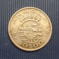 Ангола 10 эскудо 1969 год колония Португалии
