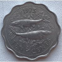 Багамские острова (Багамы) 10 центов 1973 г.