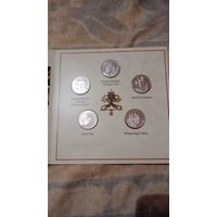 Сомали набор монет 2006 1 доллар 5 штук Папа Бенедикт 16