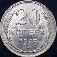 20 копеек 1929 aUNC