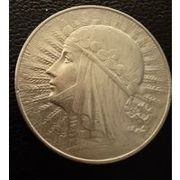 5 злотых 1933 г.  Польша. (2)  Ядвига.  Серебро. ЛЮКС