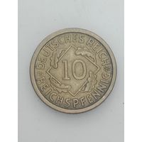 Германия 10 пфеннигов  1929 года . A