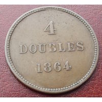 Гернси. 4 дубля 1864