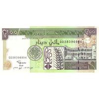 Судан 200 фунтов образца 1998 года UNC p57b