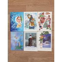 Открытки новогодние, СССР