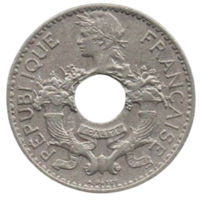 ИНДОКИТАЙСКИЙ СОЮЗ /ФРАНЦУЗСКИЙ ИНДОКИТАЙ/ 5 САНТИМОВ 1939.