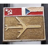 Международные авиарейсы. СССР-ЧССР (Чехословакия). Аэ-34