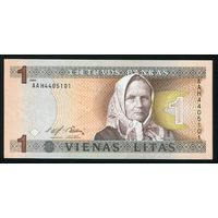 Литва 1 лит 1994 P53. Серия AAH. UNC