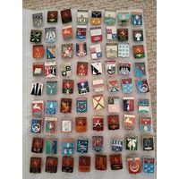 Значки. Гербы городов. Геральдика. Цена указывается за один значок. #-III-04