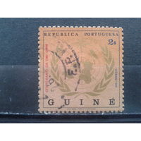 Гвинея, колония Португалии, 1973. 100 лет международному металлургическому сотрудничеству, эмблема