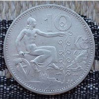 Чехословакия 10 крон 1931 года. Серебро! Сторгуй за свою цену, предложи обмен!