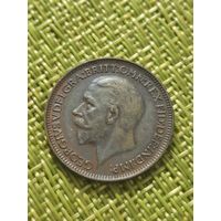 Великобритания 1 фартинг 1928 Георг V