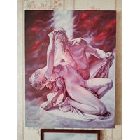 Картина белорусской художницы Светланы Жигимонт - "Сатир и вакханка"