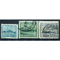Бельгия - 1946г. - корабли, 100 лет линии Остенде-Дувр - 3 марки - полная серия, гашёные [Mi 755-757]. #2-Be-34-B-1