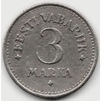 ЭСТОНСКАЯ РЕСПУБЛИКА. ПЕРВАЯ РЕСПУБЛИКА. 3 МАРКИ 1922. НЕЧАСТАЯ
