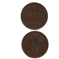 ВЕЛИКОЕ КНЯЖЕСТВО ФИНЛЯНДСКОЕ. 1 ПЕННИ 1899