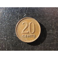 Литва 20 центов, 1991. С 20 копеек. Распродажа коллекции. Смотрите другие лоты.