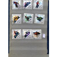 МОНГОЛИЯ, 1981,  МОТОКРОСС,  9мсерия   гашеная