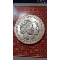 Каймановы острова 25 долларов 1972 серебряный юбилей