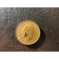 Испания. 1 песета. 1975. С 20 копеек. Распродажа коллекции. Смотрите другие лоты.