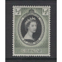 1953 Гибралтар** Коронация Королева Елизавета II  SG#144
