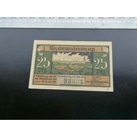 Германия-нотгельд  25 пфеннингов  1922   Neubrandenburg