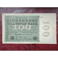 100000000 марок Германия 1923 г.